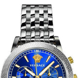  Shop Authentic Versace Sport Tech Chronograph Blue Dial Silver Steel Strap Watch for Men - VELT00219 - Luxxuri