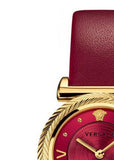  Shop Authentic Versace V-Motif Red Dial Red Leather Strap Watch for Women - VERE00418 - Luxxuri