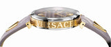  Shop Authentic Versace V-Twist Quartz Purple Dial Purple Leather Strap Watch for Women - VELS00219 - Luxxuri