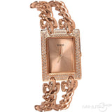  Shop Authentic Guess Mod Heavy Metal Diamonds Rose Gold Dial Rose Gold Steel Strap Watch for Women - W0072L3 - Luxxuri