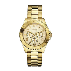  Shop Authentic Guess BFF Multifunction Gold Dial Gold Steel Strap Watch for Men - W0231L2 - Luxxuri