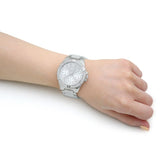  Shop Authentic Guess Frontier Diamonds Silver Dial Silver Steel Strap Watch For Women - W1156L1 - Luxxuri