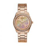  Shop Authentic Guess G Twist Diamonds Rose Gold Dial Rose Gold Steel Strap Watch For Women - W1201L3 - Luxxuri