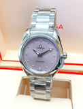  Shop Authentic Omega Seamaster Aqua Terra Quartz Purple Dial Silver Steel Strap Watch for Women - 220.10.28.60.60.001 - Luxxuri