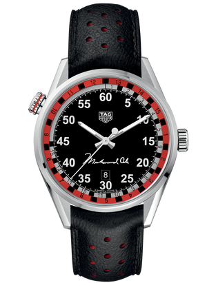  Shop Authentic Tag Heuer Carrera Muhammad Ali Calibre 5 Black Dial Black Leather Strap Watch for Men - WAR2A11.FC6337 - Luxxuri