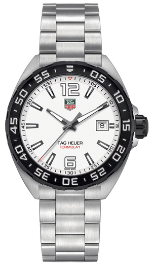  Shop Authentic Tag Heuer Formula 1 White Dial Silver Steel Strap Watch for Men - WAZ1111.BA0875 - Luxxuri