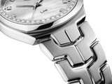  Shop Authentic Tag Heuer Link Quartz Diamonds Mother of Pearl Dial Silver Steel Strap Watch for Women - WBC1316.BA0600 - Luxxuri