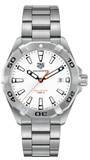  Shop Authentic Tag Heuer Aquaracer Quartz White Dial Silver Steel Strap Watch for Men - WBD1111.BA0928 - Luxxuri