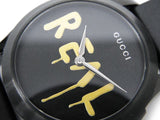  Shop Authentic Gucci G Timeless Ghost Black Dial Black Rubber Strap Unisex Watch - YA1264017 - Luxxuri