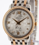  Shop Authentic Omega De Ville Prestige Quartz Diamonds Silver Dial Two Tone Steel Strap Watch for Women - 424.25.27.60.52.001 - Luxxuri
