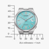  Shop Authentic Citizen Tsuyosa Automatic Turquoise Dial Silver Steel Strap Watch For Men - NJ0151-88M - Luxxuri