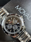  Shop Authentic Movado Series 800 Chronograph Black Dial Silver Steel Strap Watch For Men - 2600142 - Luxxuri