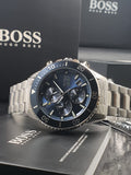  Shop Authentic Hugo Boss Admiral Blue Dial Silver Steel Strap Watch for Men - 1513907 - Luxxuri