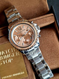  Shop Authentic Michael Kors Everest Chronograph Gold Dial Silver Steel Strap Watch For Women - MK5870 - Luxxuri