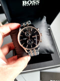  Shop Authentic Hugo Boss Champion Black Dial Silver Steel Strap Watch for Men - 1513871 - Luxxuri