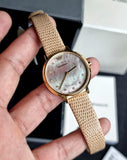  Shop Authentic Emporio Armani Kappa Quartz Mother of Pearl Taupe Dial Brown Leather Strap Watch For Men - AR11151 - Luxxuri