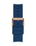  Shop Authentic Guess Rigor Blue Dial Blue Silicone Strap Watch For Men - W0247G3 - Luxxuri