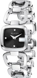  Shop Authentic Gucci G Diamonds Black Dial Silver Steel Strap Watch For Women - YA125509 - Luxxuri