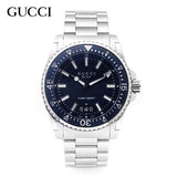  Shop Authentic Gucci Dive Analog Blue Dial Silver Steel Strap Watch For Men - YA136203 - Luxxuri