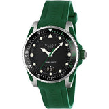  Shop Authentic Gucci Dive Black Dial Green Rubber Strap Watch For Men - YA136310 - Luxxuri