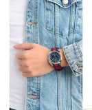  Shop Authentic Gucci GG2570 Quartz Blue Dial Blue & Red Nylon Strap Watch For Men - YA142304 - Luxxuri