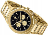  Shop Authentic Maserati Stile 45mm Chronograph Black Dial Gold Steel Strap Watch For Men - R8873642001 - Luxxuri