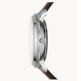  Shop Authentic Fossil Neutra Automatic Skeleton White Dial Brown Leather Strap Watch for Men - ME3184 - Luxxuri