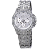  Shop Authentic Bulova Crystal Collection Pave Silver Dial with Crystals Silver Steel Strap Watch for Men - 96C134 - Luxxuri