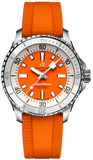  Shop Authentic Breitling Superocean Automatic 36 Orange Dial Orange Rubber Strap Watch for Men - A17377211O1S1 - Luxxuri