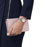  Shop Authentic Tissot T Classic Carson Premium Lady Mother of Pearl Pink Dial Silver Steel Strap Watch For Women - T122.210.11.159.00 - Luxxuri