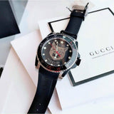  Shop Authentic Gucci Dive Feline Black Dial Black Rubber Strap Watch For Men - YA136323 - Luxxuri