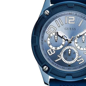  Shop Authentic Guess Delta Blue Dial Blue Silicone Strap Watch for Men - GW0051G4 - Luxxuri