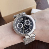  Shop Authentic Versace Aion Chronograph Black Dial Silver Steel Strap Watch for Men - VBR080017 - Luxxuri