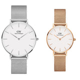  Shop Authentic Daniel Wellington Petite Sterling Quartz White Dial Silver Mesh Bracelet Watch For Men - DW00100306 - Luxxuri