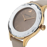  Shop Authentic Swarovski Octea Nova Grey Dial Grey Leather Strap Watch for Women - 5295326 - Luxxuri