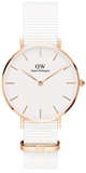  Shop Authentic Daniel Wellington Petite Dover Quartz White Dial White NATO Strap Watch For Women - DW001000313 - Luxxuri