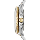  Shop Authentic Fossil Cecile White Dial Two Tone Steel Strap Watch for Women - AM4543 - Luxxuri