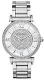 Michael Kors Catlin Silver Dial Silver Steel Strap Watch for Women - MK3355