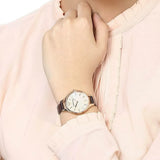  Shop Authentic Emporio Armani Aurora Mother of Pearl White Dial Brown Leather Strap Watch For Women - AR11057 - Luxxuri