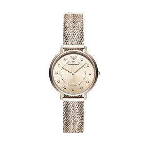  Shop Authentic Emporio Armani Kappa Pink Dial Pink Mesh Bracelet Watch For Women - AR11129 - Luxxuri