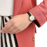  Shop Authentic Emporio Armani Modern White Dial Black Leather Strap Watch For Women - AR11159 - Luxxuri