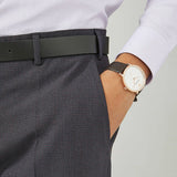  Shop Authentic Emporio Armani Modern Slim Analog Silver Dial Brown Leather Strap Watch For Men - AR11163 - Luxxuri