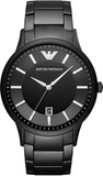Emporio Armani Renato Black Dial Black Steel Strap Watch for Men - AR11184