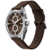  Shop Authentic Emporio Armani Claudio Chronograph Brown Dial Brown Leather Strap Watch For Men - AR11482 - Luxxuri