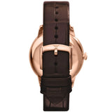  Shop Authentic Emporio Armani Classic Quartz Brown Dial Brown Leather Strap Watch For Men - AR1613 - Luxxuri