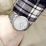  Shop Authentic Emporio Armani Classic Quartz Silver Dial Silver Steel Strap Watch For Men - AR1745 - Luxxuri