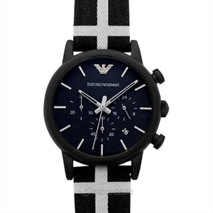  Shop Authentic Emporio Armani Classic Black Dial Black Leather Strap Watch For Men - AR1860 - Luxxuri
