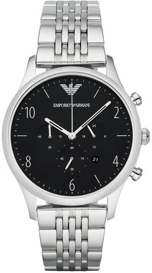  Shop Authentic Emporio Armani Beta Chronograph Black Dial Steel Strap Watch For Men - AR1863 - Luxxuri