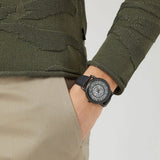 Shop Authentic Emporio Armani Meccanico Automatic Skeleton Dial Black Leather Strap Watch For Men - AR60008 - Luxxuri