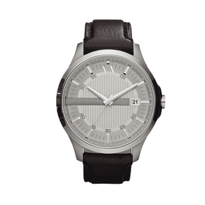  Shop Authentic Armani Exchange Whitman Silver Dial Brown Leather Strap Watch For Men - AX2100 - Luxxuri